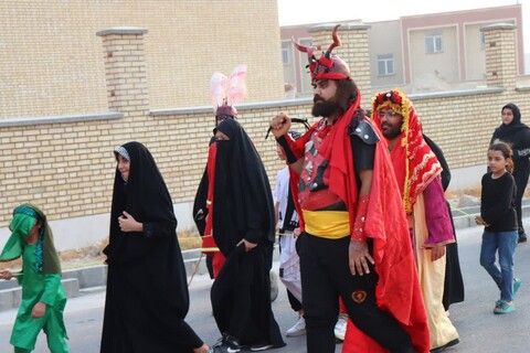 پیاده روی جاماندگان اربعین در شهر عالیشهر