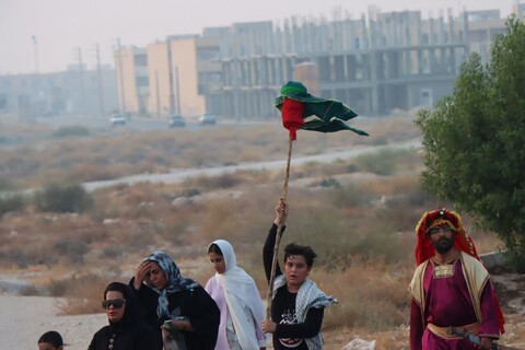 پیاده روی جاماندگان اربعین در شهر عالیشهر