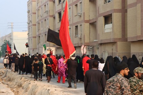 پیاده روی جاماندگان اربعین در شهر عالیشهر