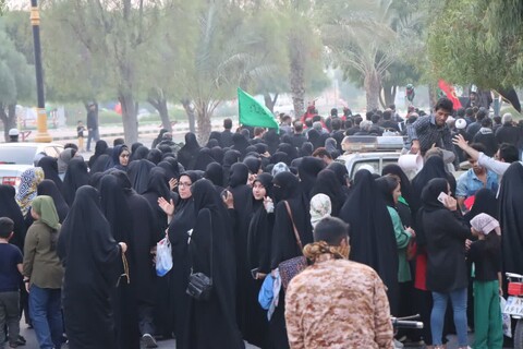 پیاده روی جاماندگان اربعین در شهر عالیشهر