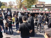 تصاویر/ موکب حوزه علمیه استان قزوین در مسیر پیاده روی جاماندگان اربعین