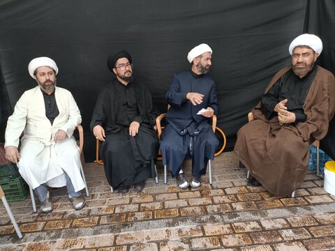 تصاویر/ موکب حوزه علمیه استان قزوین در مسیر پیاده روی جاماندگان اربعین حسینی قزوین