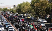 کلیپ/ پیاده‌روی جاماندگان اربعین در تبریز