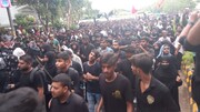 हज़रत इमाम हुसैन अ.स.के चेहलुम पर निकाला जुलूस सड़कों पर दिखा लोगों का हुजूम