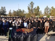 فیلم| مراسم تشییع و خاکسپاری پیکر امام جمعه سفیدشهر