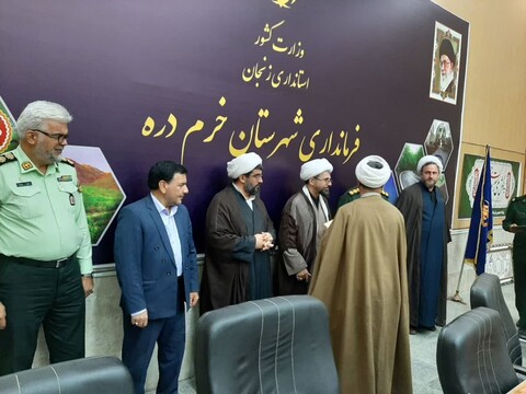 مراسم تکریم و معارفه مسئول دفتر نمایندگی ولی فقیه در سپاه ناحیه شهرستان خرمدره