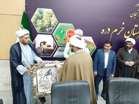 مراسم تکریم و معارفه مسئول دفتر نمایندگی ولی فقیه در سپاه ناحیه شهرستان خرمدره