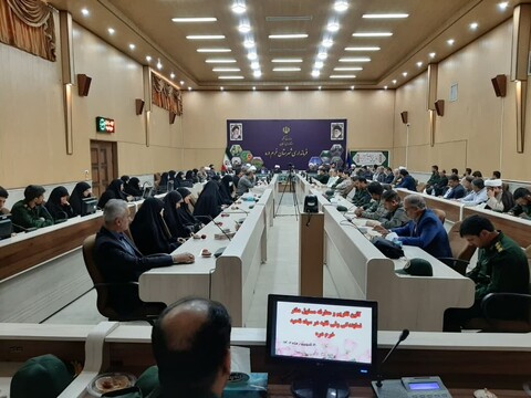 مراسم تکریم و معارفه مسئول دفتر نمایندگی ولی فقیه در سپاه ناحیه شهرستان خرمدره