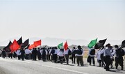حرکت کاروان پیاده زندانیان تربت حیدریه به مشهد