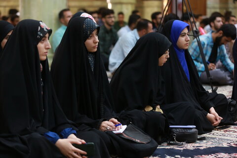 تصاویر/ دیدار دانشجویان دانشگاه قزوین با آیت الله فاضل