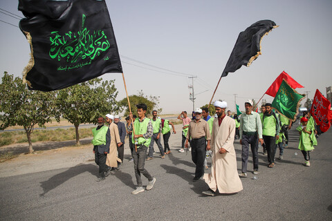 تصاویر/ زائرین پیاده حضرت رضا علیه‌السلام - مسیر سرخس
