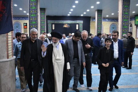 مراسم شهادت پیامبر و امام حسن در اهرم با حضور آیت الله حسینی بوشهری