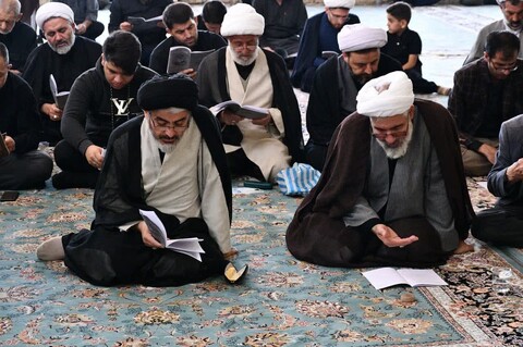تصاویر/ برگزاری مراسم زیارت ازبعید در مسجد اعظم ارومیه
