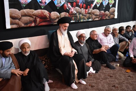 مراسم رحلت پیامبر و شهادت امام حسن در وحدتیه با حضور آیت الله حسینی بوشهری
