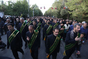 تصاویر/ مراسم سوگواری و حرکت قافله خادمیاران و یاوران رضوی در اصفهان