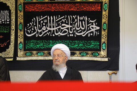 تصاویر / مراسم عزاداری روز شهادت امام رضا (ع) با حضور آیت الله العظمی مکارم شیرازی