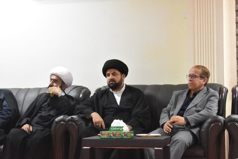 دیدار جمعی از مدیران جم با آیت الله حسینی بوشهری