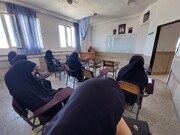 تصاویر/ اولین روز از سال تحصیلی جدید مدرسه علمیه خواهران هاجر شهرستان خمین