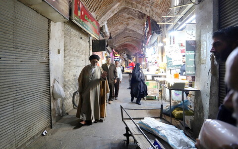"یک روز با آقای امام جمعه" - سرکشی به کسبه های بازر تبریز