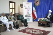 فیلم | دیدار فرماندهان نیروهای مسلح استان با امام جمعه بوشهر