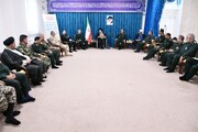 تصاویر/ دیدار فرماندهان ارشد نظامی آذربایجان غربی با نماینده ولی فقیه در استان