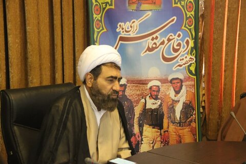 تصاویر / جلسه هفته دفاع مقدس با حضور مدیران مدارس علمیه استان قزوین
