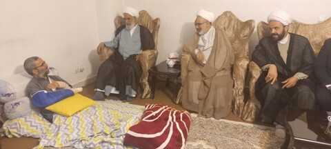 تصاویر/ عیادت عضو مجلس خبرگان رهبری  از طلبه سوء قصد شده در تبریز