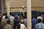 تصاویر/ نشست مدیر مدرسه علمیه امیرالمومنین(ع) تبریز با طلاب و اساتید