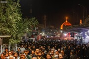 تصاویر/ شب شہادت امام حسن عسکری علیہ السلام سامرا میں زائرین کا جم غفیر