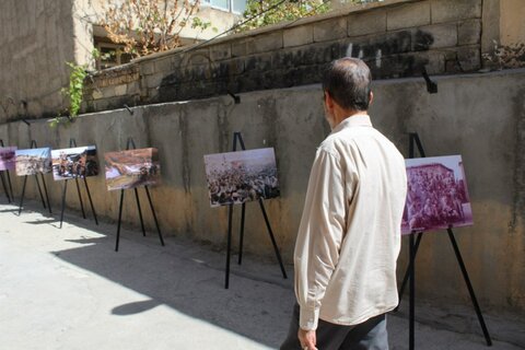 تصاویر/ برگزاری نمایشگاه عکس دفاع مقدس در شهرستان بیجار