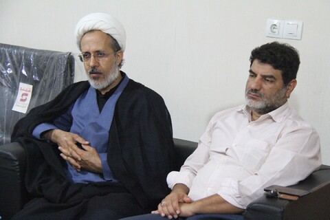 نشست مدیر حوزه علمیه بوشهر با رئیس مرکز اسلامی استان