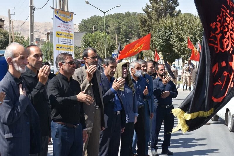 مراسم عزاداری شهادت امام حسن عسگری(ع) در گیلانغرب برگزار شد