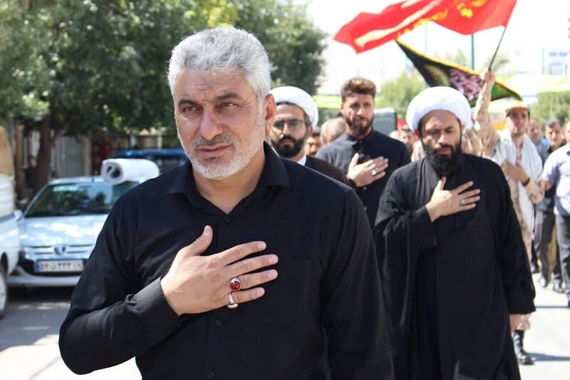 مراسم عزاداری شهادت امام حسن عسگری(ع) در گیلانغرب برگزار شد