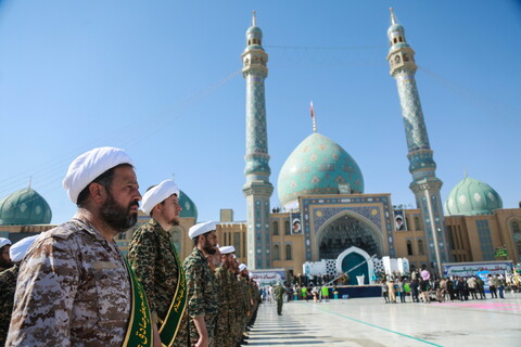 تصاویر/ آیین مشترک عهد سربازی نیروهای مسلح در مسجد جمکران