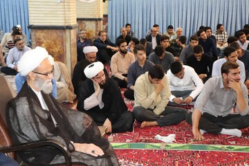 تصاویر/ درس اخلاق حوزه علمیه بناب