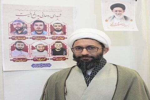 حجت الاسلام حبیب باقری مسئول جهادگران حوزوی استان کرمانشاه