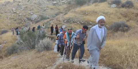 کوهنوردی امام جمعه و رزمندگان دفاع مقدس برازجان در ارتفاعات بهمرد