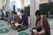 تصاویر/ محفل قرآنی در مدرسه امیرالمومنین(ع) صحنه