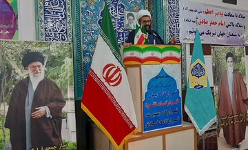 تصاویر/ آیین عبادی سیاسی نماز جمعه شهرستان دندی