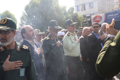 تصاویر/ تشييع پیکر شهید مدافع امنیت در بندرعباس
