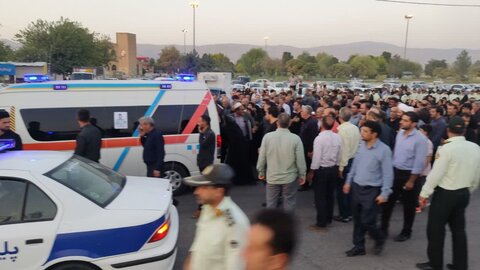 تصاویر استقبال مردم کوهدشت از شهید مدافع امنیت و نظم