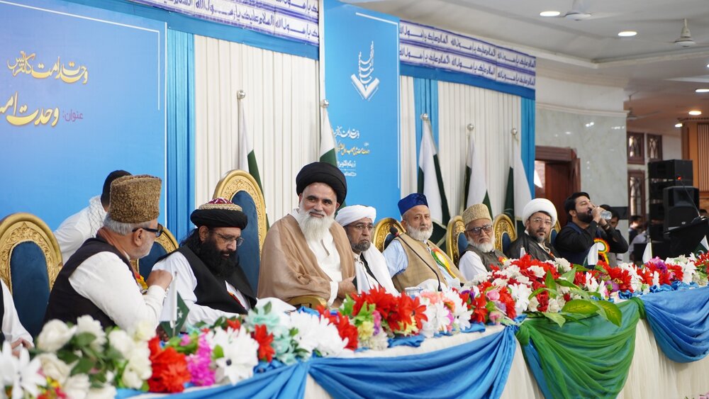 علامہ جواد نقوی نے عظیم الشان کانفرنس کا انعقاد کر کے دشمن کو پیغام دیا ہے کہ باطل کے مقابلے میں ہم ایک ہیں، مقررین