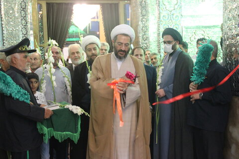 تصاویر / افتتاح طرح های عمرانی آستان مقدس امام زاده حسین (ع) به مناسبت هفته وقف