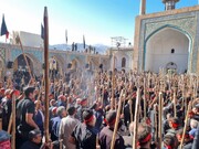 فیلم| برگزاری مراسم سنتی مذهبی قالیشویان فین کاشان در مشهد اردهال
