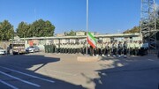 تصاویر/ صبحگاه مشترک نیروهای نظامی وانتظامی در شاهین دژ