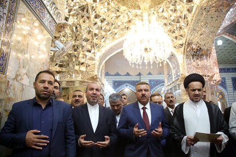 حضور وزیر کشور عراق در حرم حضرت معصومه(س)