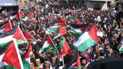 ہزاروں امریکی فلسطینیوں کی حمایت میں آئے