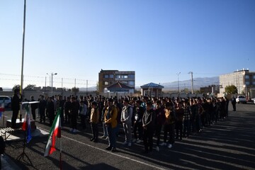 تصاویر/  زنگ همبستگی با مردم فلسطین در شهرستان شوط
