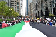 تصاویر/ تظاهرات در آمریکا در حمایت از فلسطین