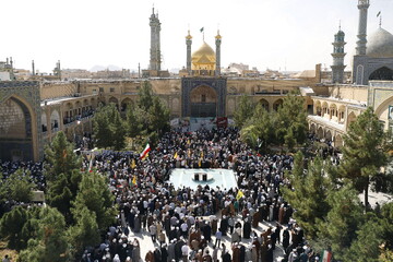 تصاویر/  اجتماع بزرگ حوزویان در حمایت از جبهه مقاومت و فلسطین